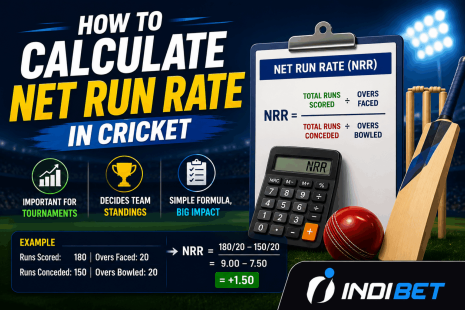 How to Calculate Net Run Rate in Cricket How to Calculate Net Run Rate in Cricket Indibet Betting and Casino
