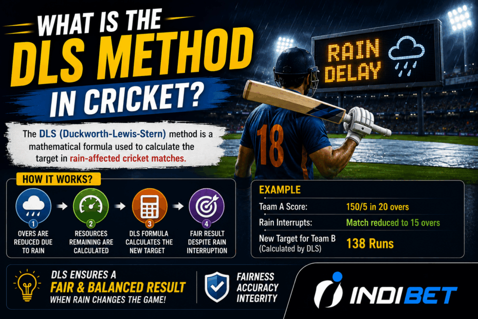 What Is the DLS Method in Cricket What Is the DLS Method in Cricket? Indibet Betting and Casino