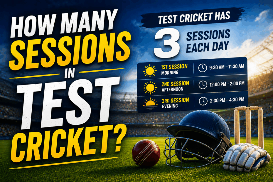 How Many Sessions in Test Cricket?